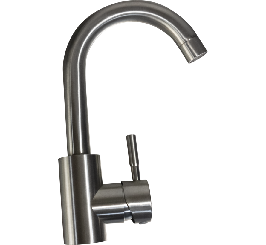 Robinet de lavabo en métal Gun avec bec pivotant à 180 degrés