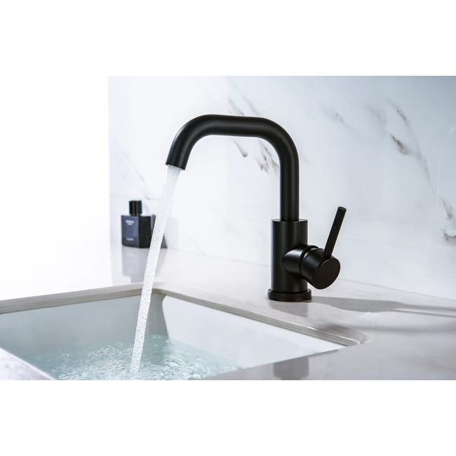 Robinet de lavabo avec bec pivotant à 180 degrés