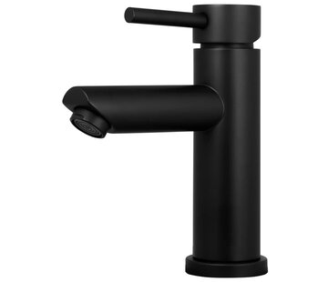 Nurion Robinet de lavabo noir mat