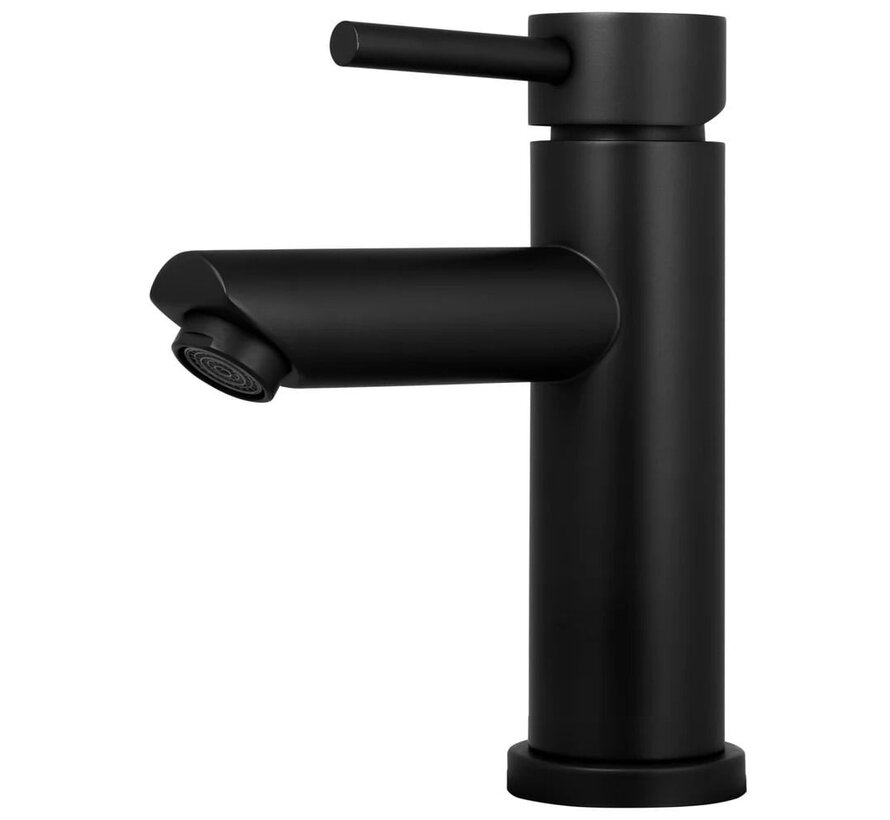 Robinet de lavabo noir mat