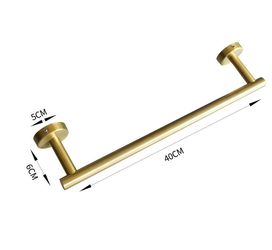 Porte-serviettes or rond 40 cm