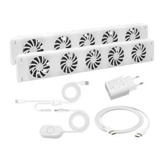Quality Heating QH Turbo Booster radiator ventilator duo set