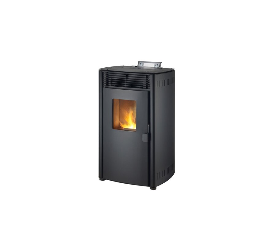 Pelletkachel - 8.8KW - voor 60-80 m2 - 5 niveaus - timer - CR05 Black