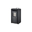 Pelletkachel - 8.8KW - voor 60-80 m2 - 5 niveaus - timer - CR05 Black