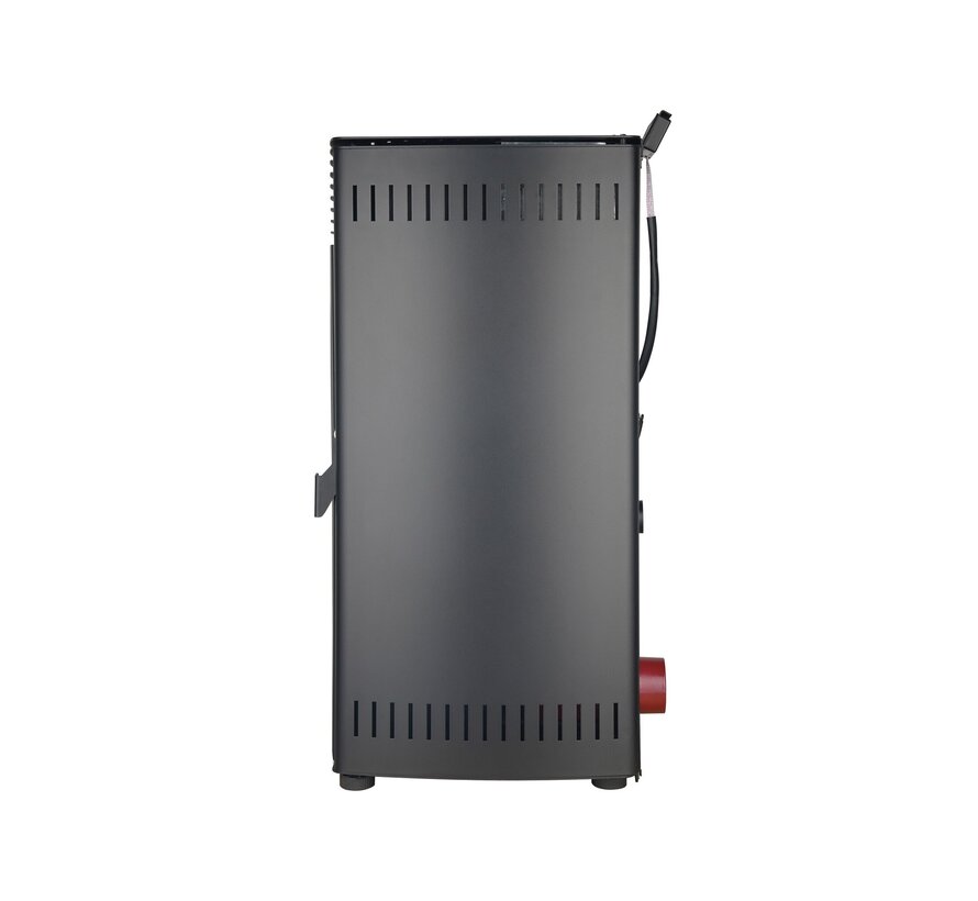Pelletkachel - 8.8KW - voor 60-80 m2 - 5 niveaus - timer - CR05 Black