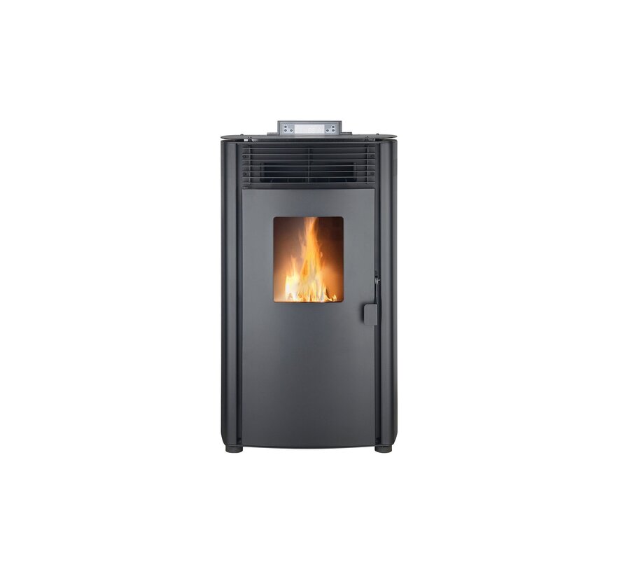 Pelletkachel - 8.8KW - voor 60-80 m2 - 5 niveaus - timer - CR05 Black