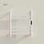 Radiateur sèche-serviettes électrique noir avec thermostat A-CS06G-W