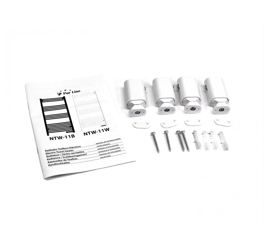 Radiateur sèche-serviettes électrique intelligent avec thermostat blanc QH-09G