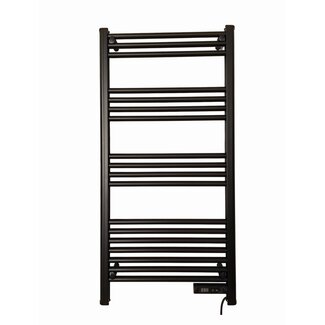 Quality Heating Radiateur à serviettes électrique intelligent avec commande numérique noir 425Watt