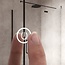Miroir avec LED demi-ovale 50 x 100 cm