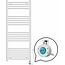 Quality Heating Radiateur sèche-serviettes électrique avec thermostat digital - Radiateur Salle de bain - 1200 × 500 mm - Blanc - 500 Watt