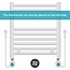 Radiateur sèche-serviettes électrique avec thermostat digital - Radiateur Salle de bain - 1200 × 500 mm - Blanc - 500 Watt