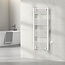 Radiateur sèche-serviettes électrique avec thermostat digital - Radiateur Salle de bain - 1200 × 500 mm - Blanc - 500 Watt