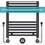 Handdoekradiator Elektrisch met Digitale Thermostaat - Radiator Badkamer - 1200 × 500 mm - Mat zwart - 500 Watt