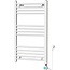 Quality Heating Handdoekradiator Elektrisch met Digitale Thermostaat - Radiator Badkamer - 800 × 500 mm - Mat wit - 300 Watt