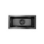 Nurion Evier Noir Métal 22 x 44 - Evier Cuisine - Eviers Cuisine - Evier Cuisine - sans trou de robinet acier inoxydable