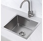 Nurion Spoelbak RVS 45 x 40 – Spoelbak Keuken - Spoelbakken Keuken – Wasbak Keuken - zonder Kraangat