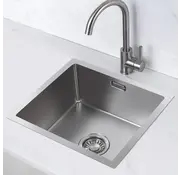 Nurion Nurion Spoelbak RVS 50 x 40 – Spoelbak Keuken - Spoelbakken Keuken – Wasbak Keuken - zonder Kraangat
