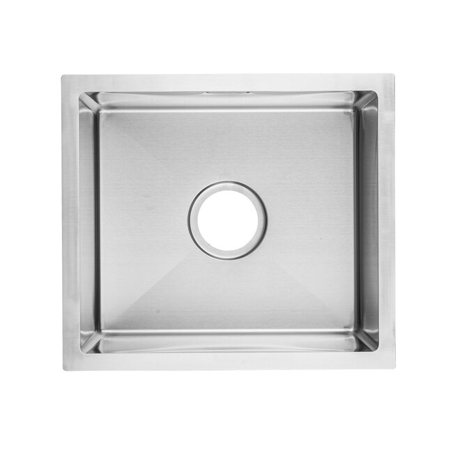 Nurion Spoelbak RVS 28,5 x 34,5 – Spoelbak Keuken - Spoelbakken Keuken – Wasbak Keuken - zonder Kraangat