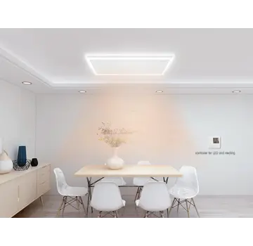 Quality Heating Panneau infrarouge télécommandé QH blanc avec éclairage LED 840Watt
