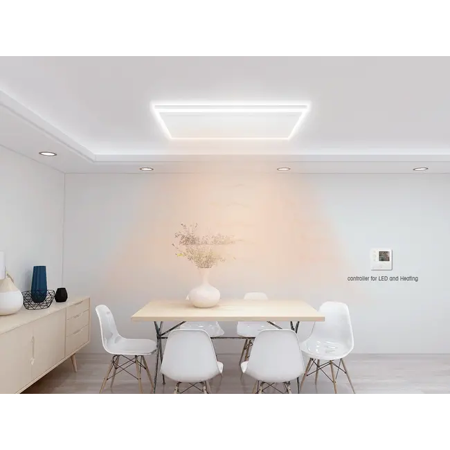 Panneau infrarouge télécommandé QH blanc avec éclairage LED 700Watt