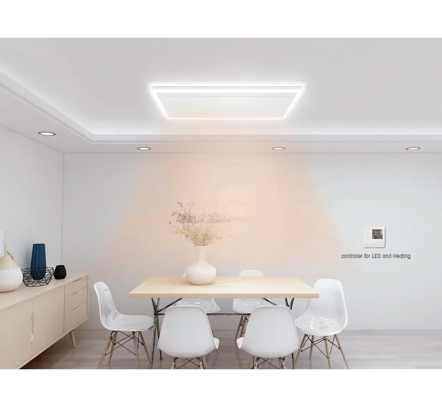 Panneau infrarouge télécommandé QH blanc avec éclairage LED 400Watt