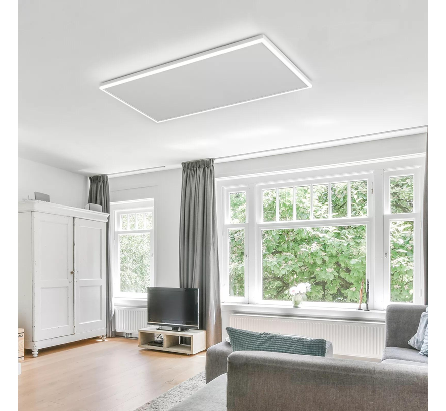 Panneau infrarouge télécommandé QH blanc avec éclairage LED 400Watt