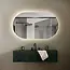 Miroir avec LED ovale 50 x 100 cm