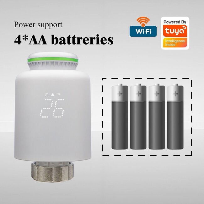 Wifi slimme radiatorknop thermostatische Radiatorkraan