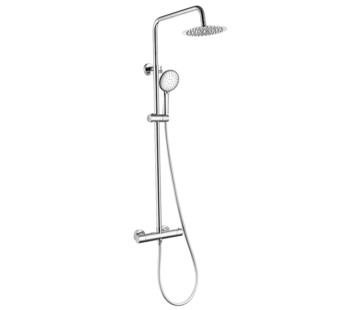Nurion Douche de surface à effet pluie 30 cm douche de tête thermostatique chrome