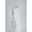 Douche de surface à effet pluie 30 cm douche de tête thermostatique chrome
