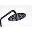 Opbouw regendouche 20 cm hoofddouche thermostatisch mat zwart