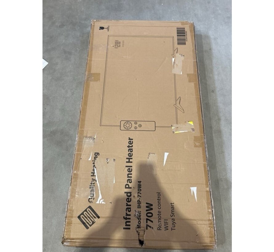 2ème chance | QH-SP Télécommande Wifi panneau infrarouge mobile 360, 450 et 720Watt - 720Watt 60 x 120 cm