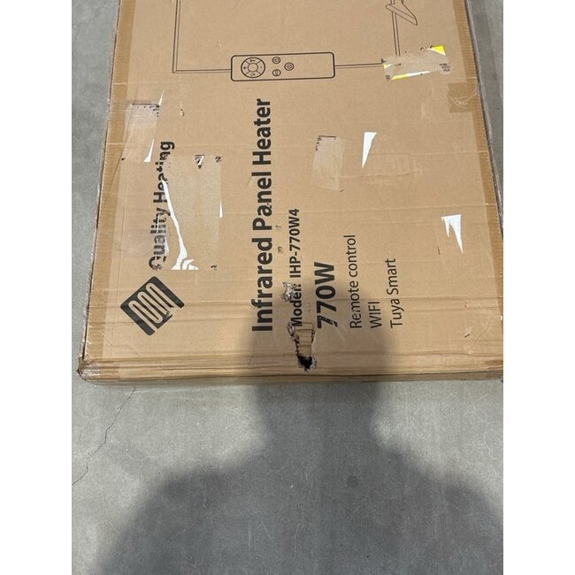 2ekans | QH-SP Wifi remote control verplaatsbaar infraroodpaneel 360, 450 en 720Watt - 720Watt 60 x 120 cm