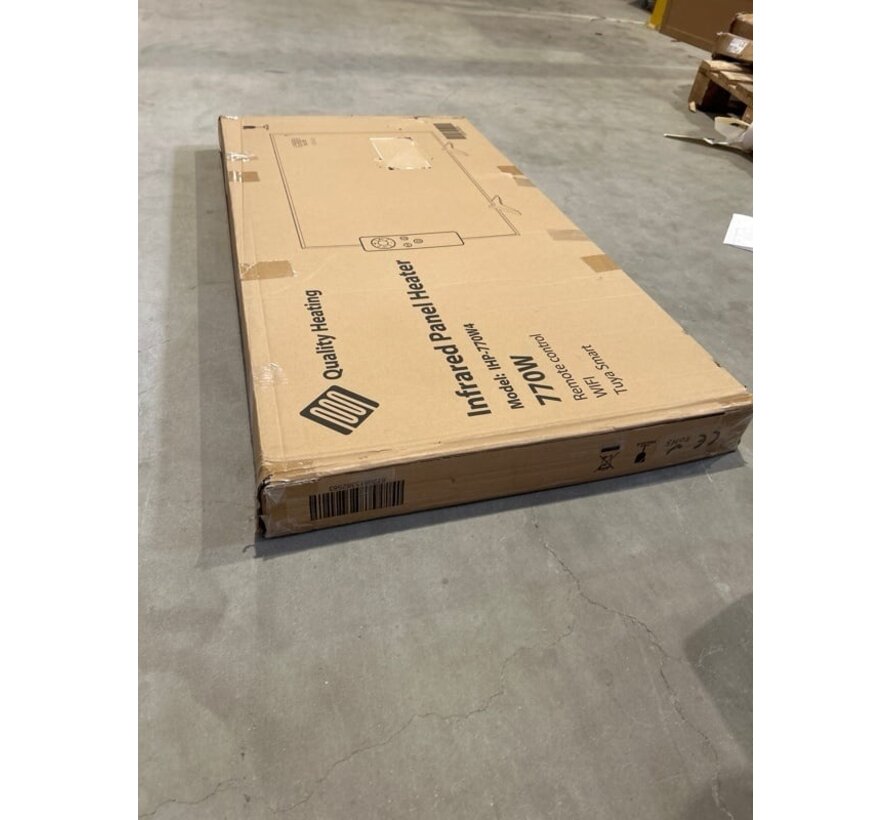 2ekans | QH-SP Wifi remote control verplaatsbaar infraroodpaneel 360, 450 en 720Watt - 720Watt 60 x 120 cm