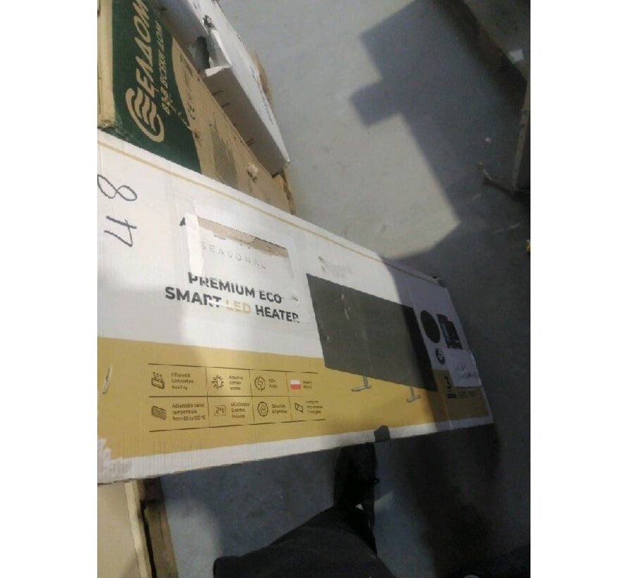 2ekans | AENO GH4S slimme infrarood verwarmingspaneel WIFI - 700 Watt - Black