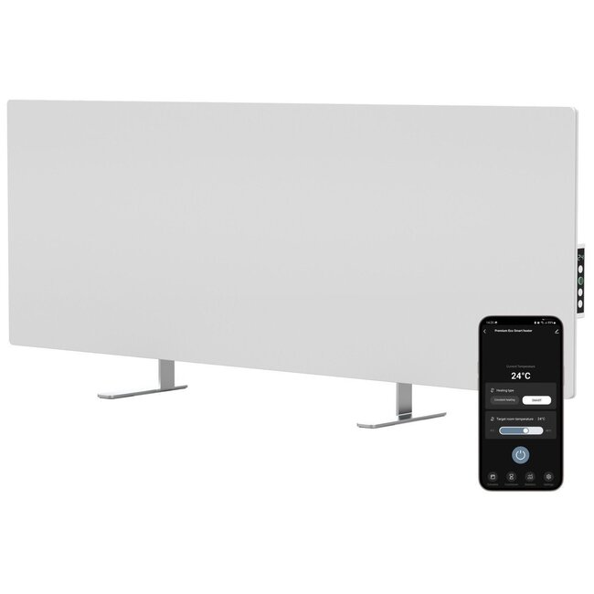 2ème chance | AENO GH4S panneau chauffant infrarouge intelligent WIFI - 700 watts - Blanc