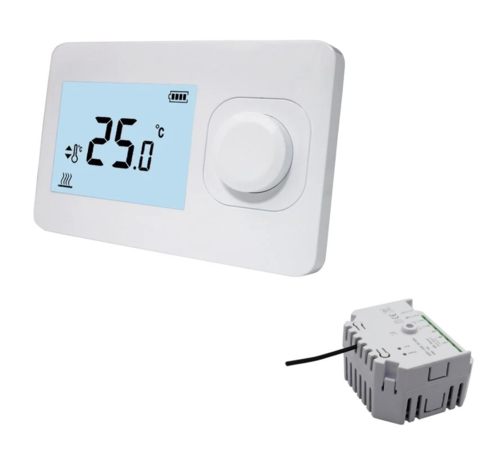 Quality Heating QH Basic easy thermostat non programmable avec mini récepteur encastré