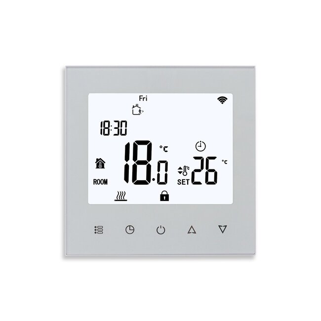 Touch-PRF 78 programmeerbare thermostaat wit of zwart