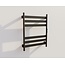 Quality Heating Elektrische handdoek radiator zwart met thermostaat A-CS06G-B