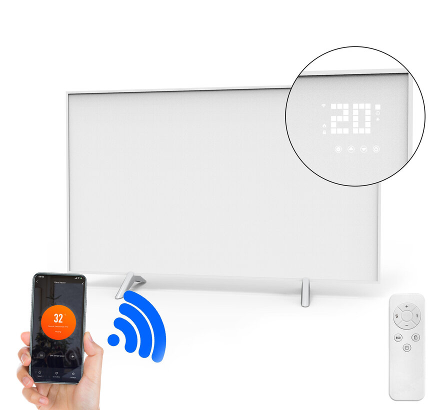 2ekans | QH-SP Wifi remote control verplaatsbaar infraroodpaneel 360, 450 en 720Watt - 450Watt 50 x 90 cm