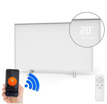2ekans | QH-SP Wifi remote control verplaatsbaar infraroodpaneel 360, 450 en 720Watt - 720Watt 60 x 120 cm