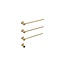 Elektrische handdoek radiator gold met thermostaat L-SR0003-T