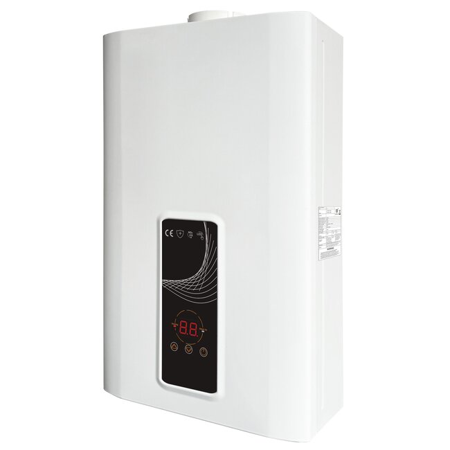 EcoTherm Electronische geiser Digitaal 14L Low Nox Propaan open kamer