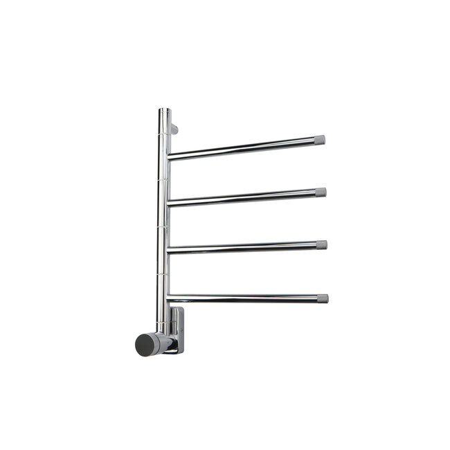 Radiateur sèche-serviettes électrique chromé avec thermostat