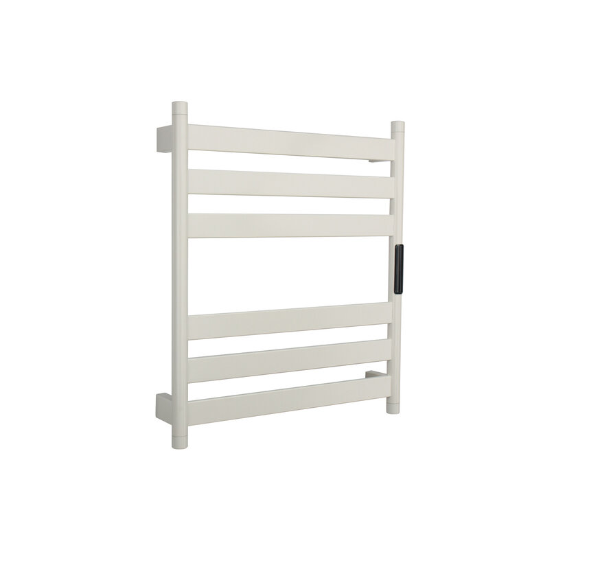 Radiateur sèche-serviettes électrique noir avec thermostat A-CS06G-W