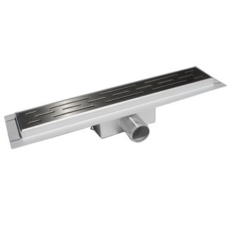 Nurion Caniveau de douche NovaDrain complet avec bride et grille fermée