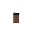 Nurion Meuble de toilette Jule - lavabo noir mat et armoire en bois de chêne - 41 x 22,5 x 65 cm