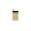 Nurion Meuble de toilette Sam - lavabo noir mat et armoire en bois clair - 41 x 22,5 x 65 cm