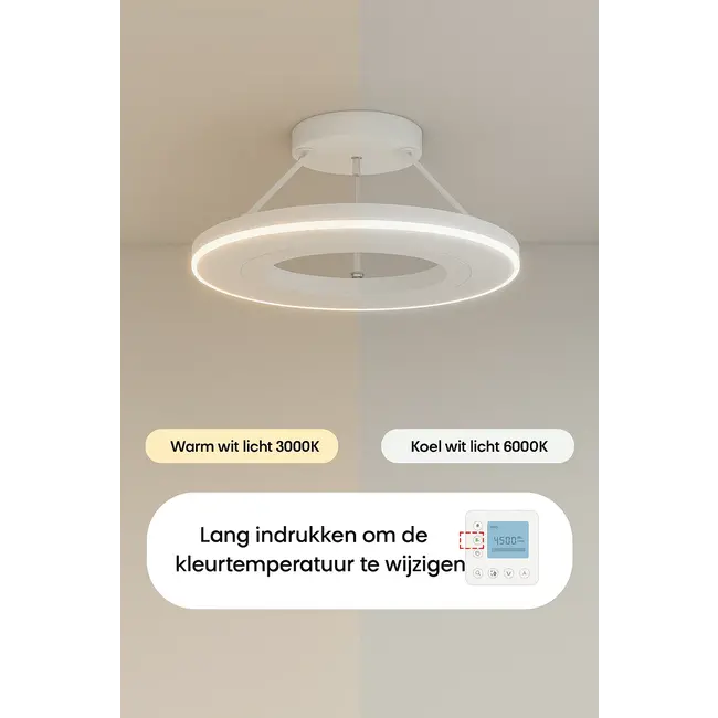 QH-GlowRing Serie Wifi infraroodpaneel met led verlichting 60 cm 1000watt